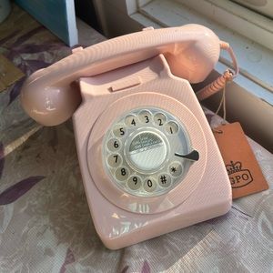 Brand new rotary phone. Blush pink